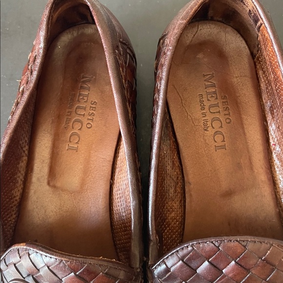 Sesto Meucci Vntg Nicole Iconic Woven Brown Leather Tassel Loafers. Size 8N. D6 - Picture 7 of 9